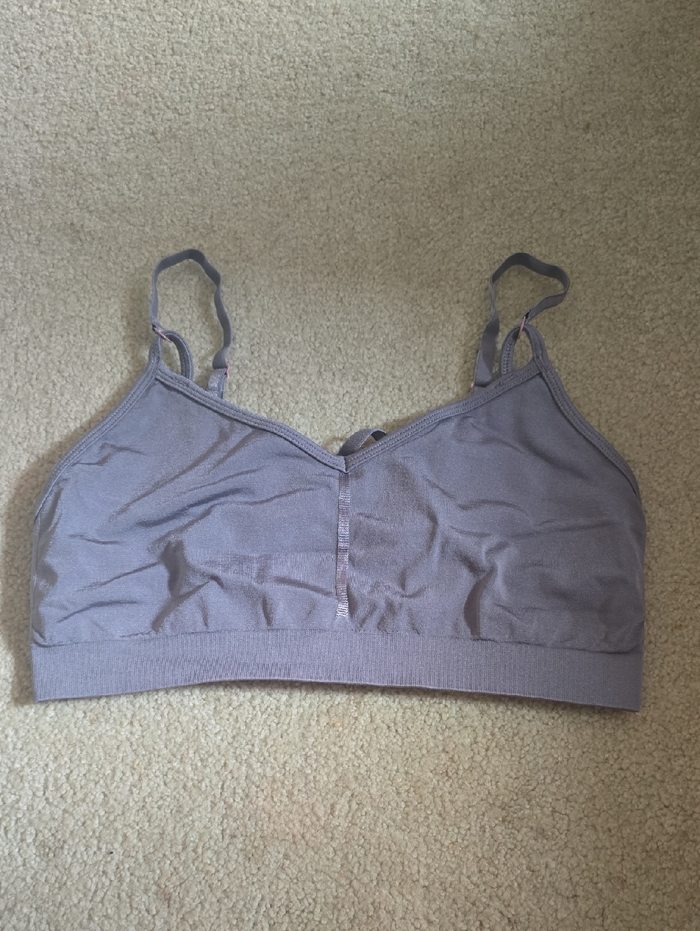 Athleta Lavender Wireless Sports Bra With No Padding